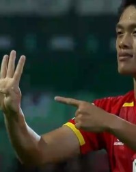 超级世界波！阮国越小角度破门，阮庭北助攻，越南5战韩国均破门